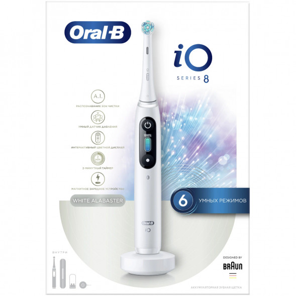 Зубная щетка электрическая Oral-B iO Series 8, белый в Мытище