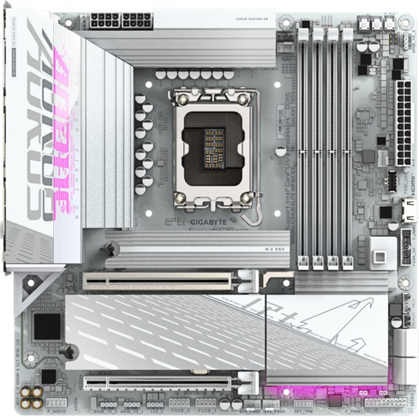 Материнская плата Gigabyte B860M AORUS ELITE WIFI6E ICE (LGA1851, mATX) в Мытище