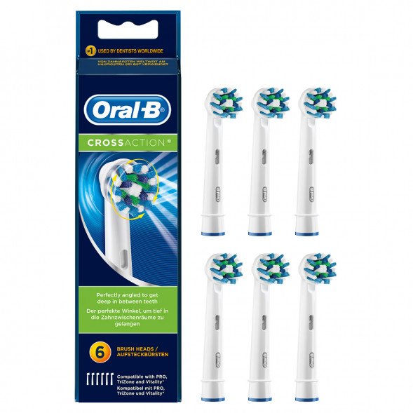 Насадки на зубные щетки Oral-B Cross Action, 6 шт. в Мытище