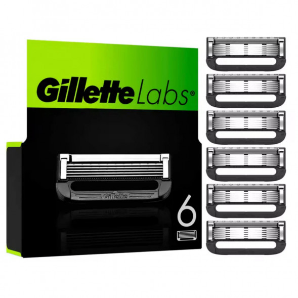 Лезвия для бритвы Gillette Labs, 6 шт. в Мытище