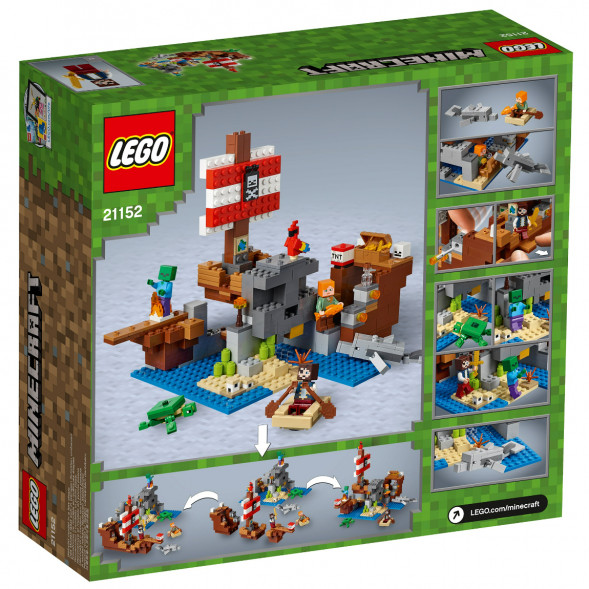 Конструктор LEGO Minecraft 21152 Приключения на пиратском корабле в Мытище