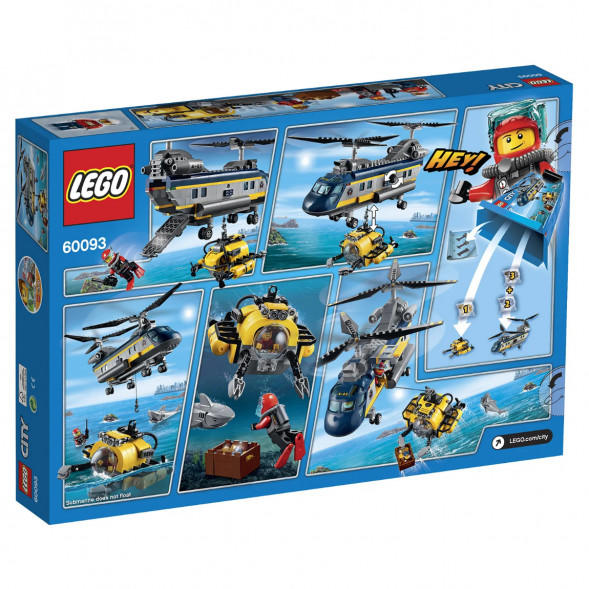 Конструктор LEGO City Deep Sea Explorers 60093 Вертолет исследователей моря в Мытище