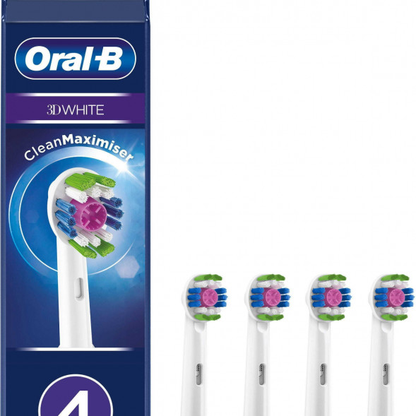 Насадки на зубные щетки Oral-B 3D White, 4 шт. в Мытище