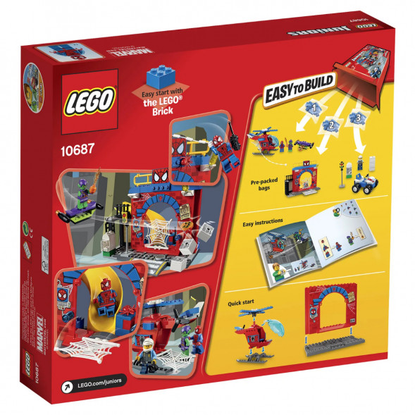 Конструктор LEGO Juniors 10687 Убежище Человека-паука в Мытище