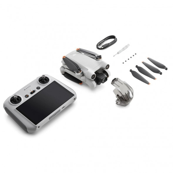 Квадрокоптер DJI Mini 3 Pro (DJI RC), серый в Мытище