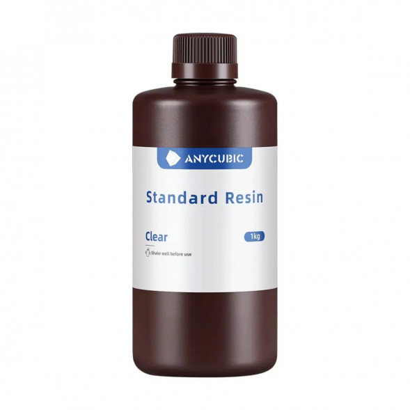 Фотополимерная смола Anycubic Standard Resin для 3D принтера Прозрачная (Clear), 1 кг в Мытище