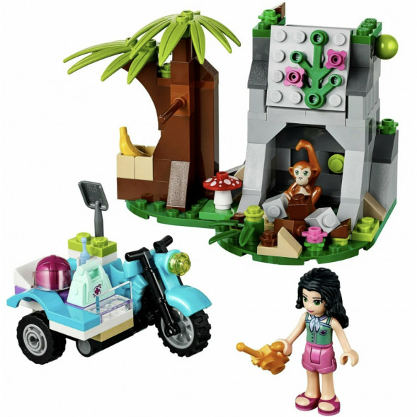 Конструктор LEGO Friends 41032 Джунгли: Мотоцикл скорой помощи в Мытище