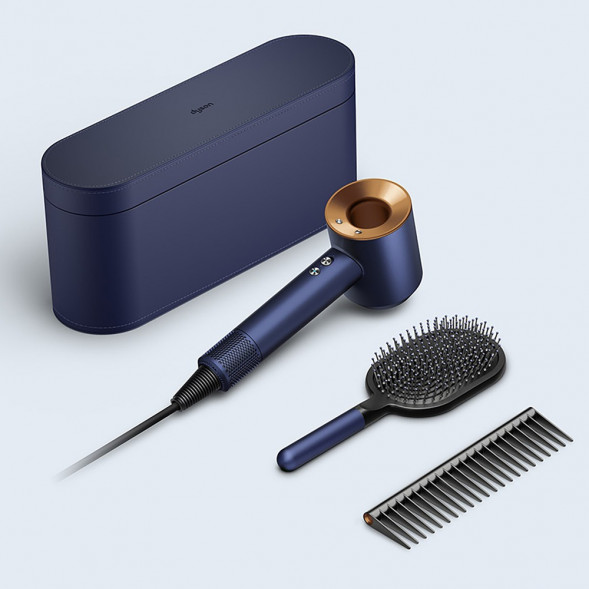 Фен Dyson Supersonic HD07 с набором расчесок, синий/медный в Мытище