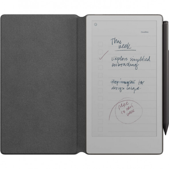 Графический планшет reMarkable Paper Pro Move + Стилус MarkerPlus + Чехол BookFolio Premium Leather, Black в Мытище