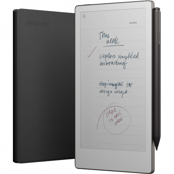Графический планшет reMarkable Paper Pro Move + Стилус MarkerPlus + Чехол BookFolio Premium Leather, Black в Мытище