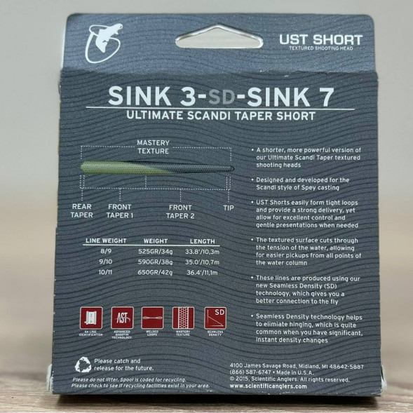 Рыболовная леска Scientific Anglers UST Short St-11/12-S3/S7 Sink 3-CD-Sink 7 132312 в Мытище
