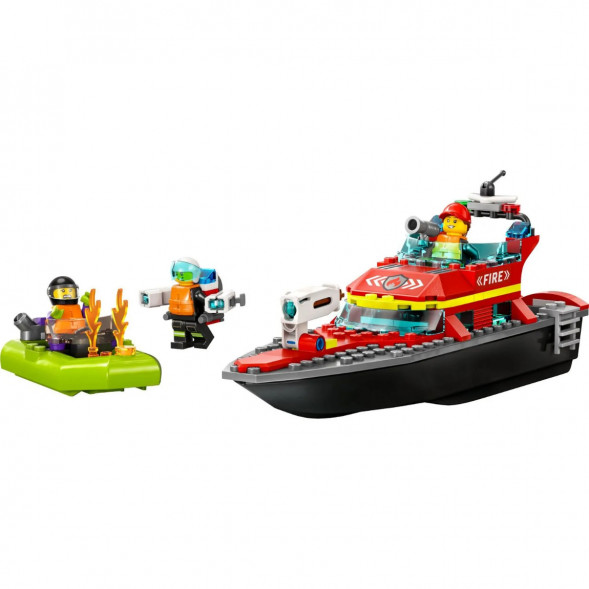 Конструктор LEGO City 60373 &amp;quot;Пожарно-спасательная лодка&amp;quot;, 144 деталей в Мытище