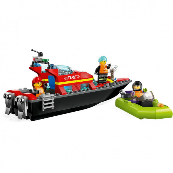Конструктор LEGO City 60373 &amp;quot;Пожарно-спасательная лодка&amp;quot;, 144 деталей в Мытище