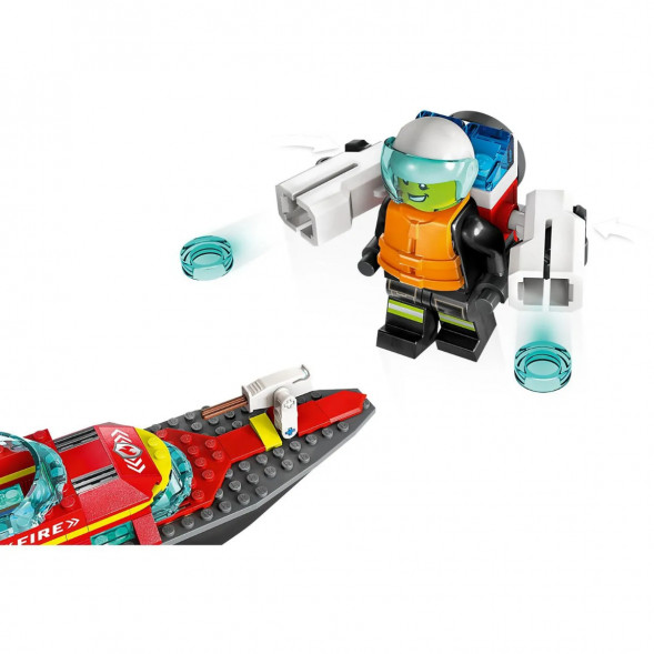 Конструктор LEGO City 60373 &amp;quot;Пожарно-спасательная лодка&amp;quot;, 144 деталей в Мытище