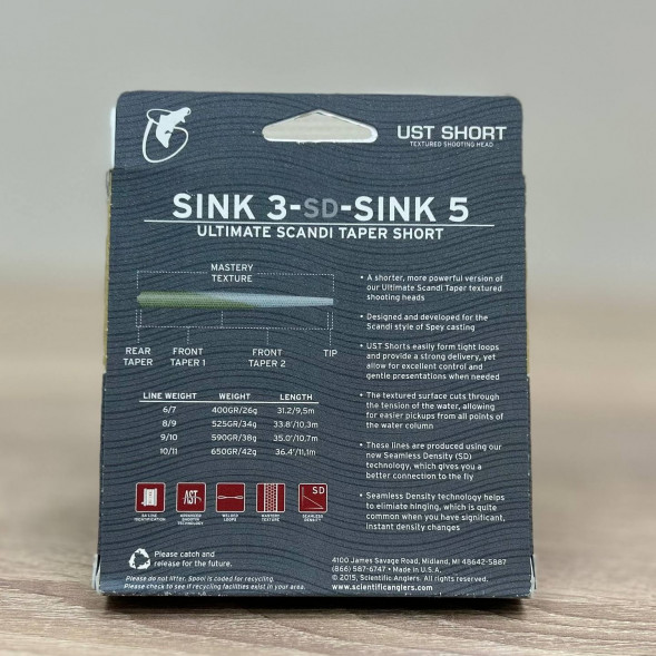 Рыболовная леска Scientific Anglers UST Short St-9/10-S3/S5 Sink 3-CD-Sink 5 125420 в Мытище