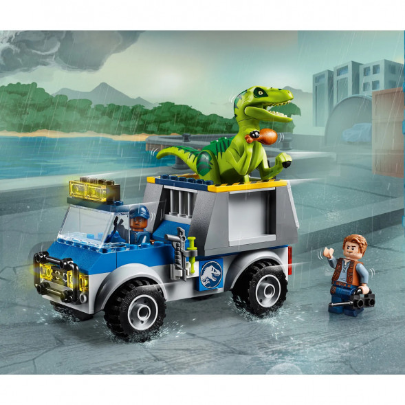 Конструктор LEGO Juniors 10757 Грузовик спасателей для перевозки раптора в Мытище